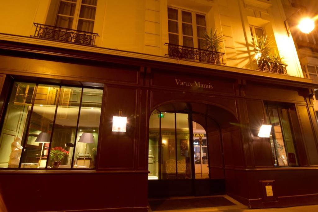 Hotel Du Vieux Marais Paris Exterior foto